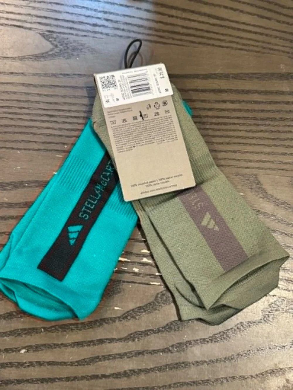 Adidas by Stella McCartney Low Socks 2 Pack Pair JY1727 Women's Size M Medium
